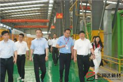 寶豐縣縣委書記、縣長許紅兵率考察團蒞臨寶潤達(dá)參觀調(diào)研